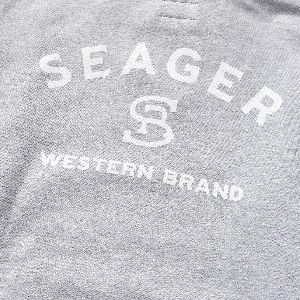 Seager Branded Heather Grey Hooded Sweatshirt
