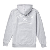 Seager Branded Heather Grey Hooded Sweatshirt