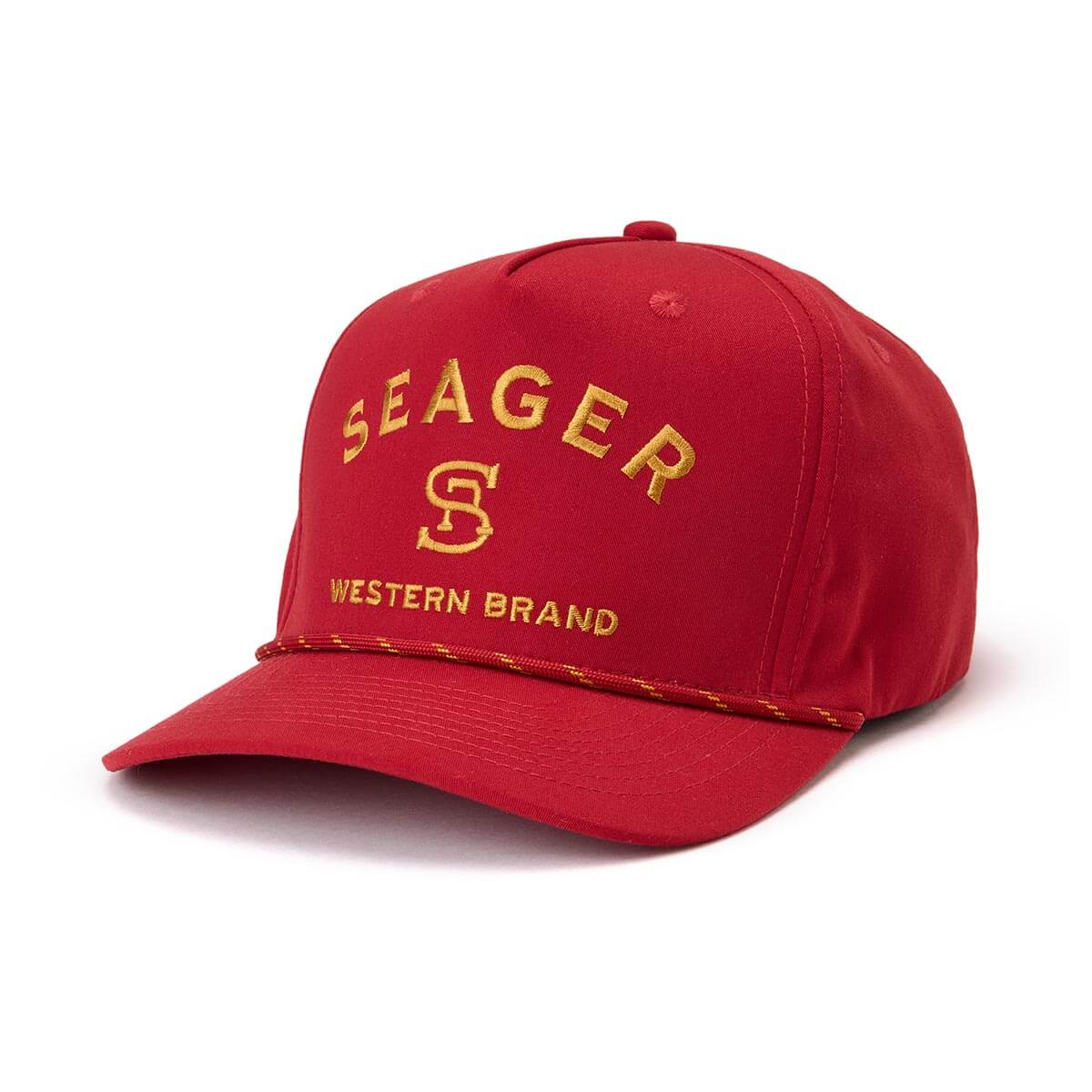 Seager Branded Maroon Snapback Hat