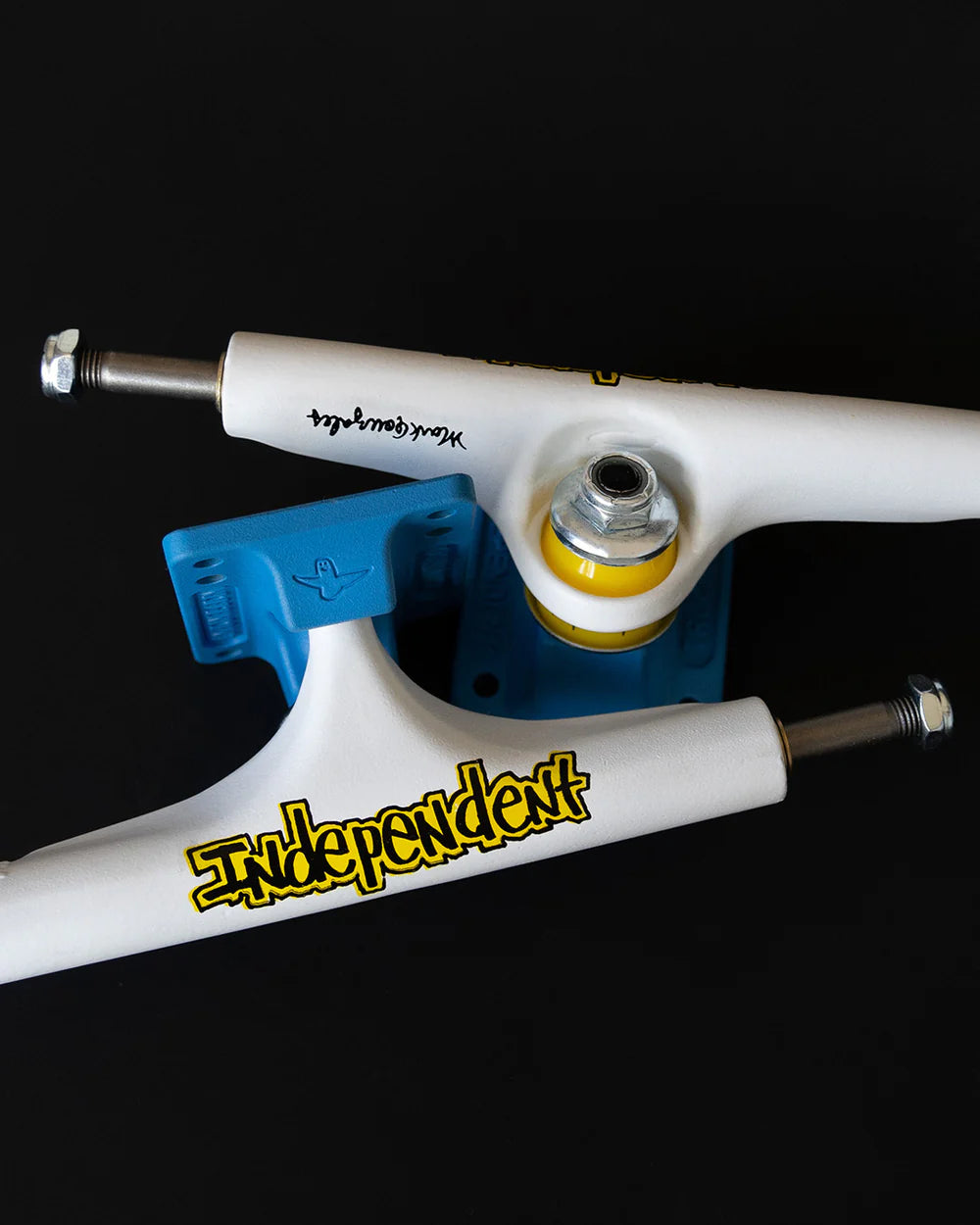 Independent Stage 4 Pro Mark Gonzales Flat White Blue Trucks