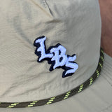 Long Beach Skate LBS Long Side Nylon Rope Beige Rope Snapback Hat