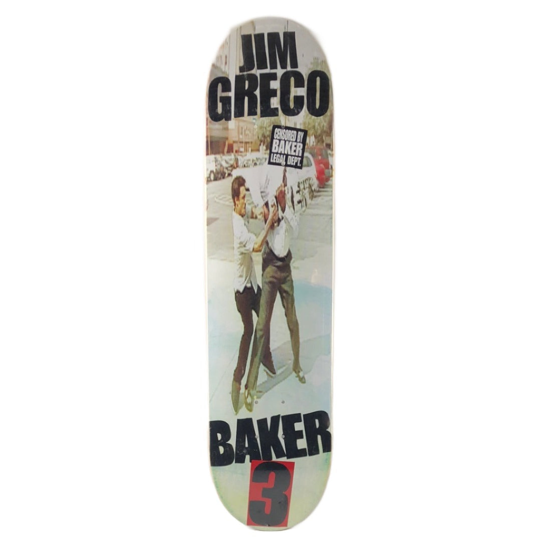 スケートボード Jim Greco Baker Skateboards Teck Deck Baker 3 Jim Greco Fight Picture Black/Red/Multi Color Size 8