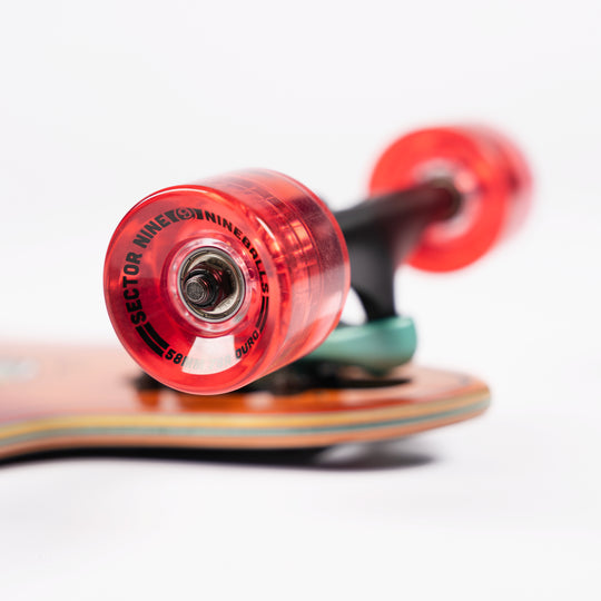 Sector Nine 9er Mini Fractal Orange 34" X 8.7" Longboard Complete Skateboard