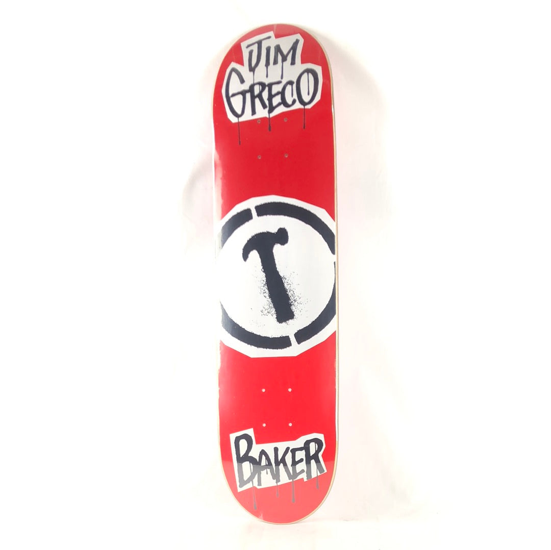 Baker  Jim Greco Hammer Logo Red Size 7.625" Skateboard Deck