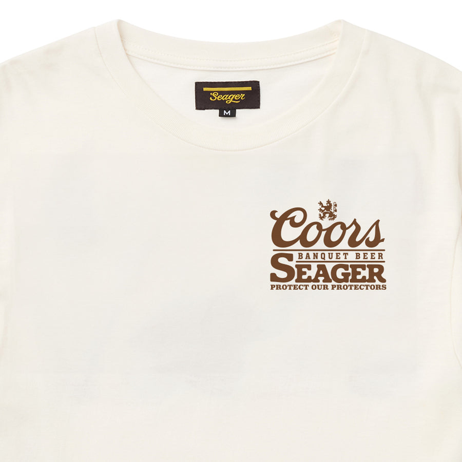 Seager X Coors Banquet Hotshots White S/s Shirt