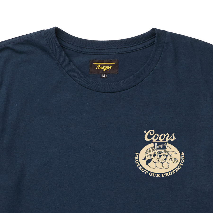 Seager x Coors Banquet Protectors Navy S/s Shirt