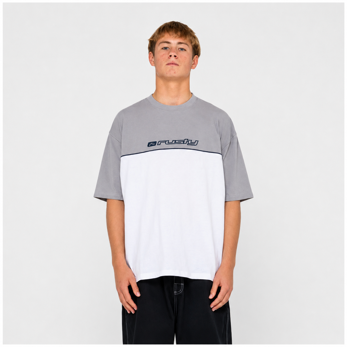 Rusty Infinity White S/S Tee