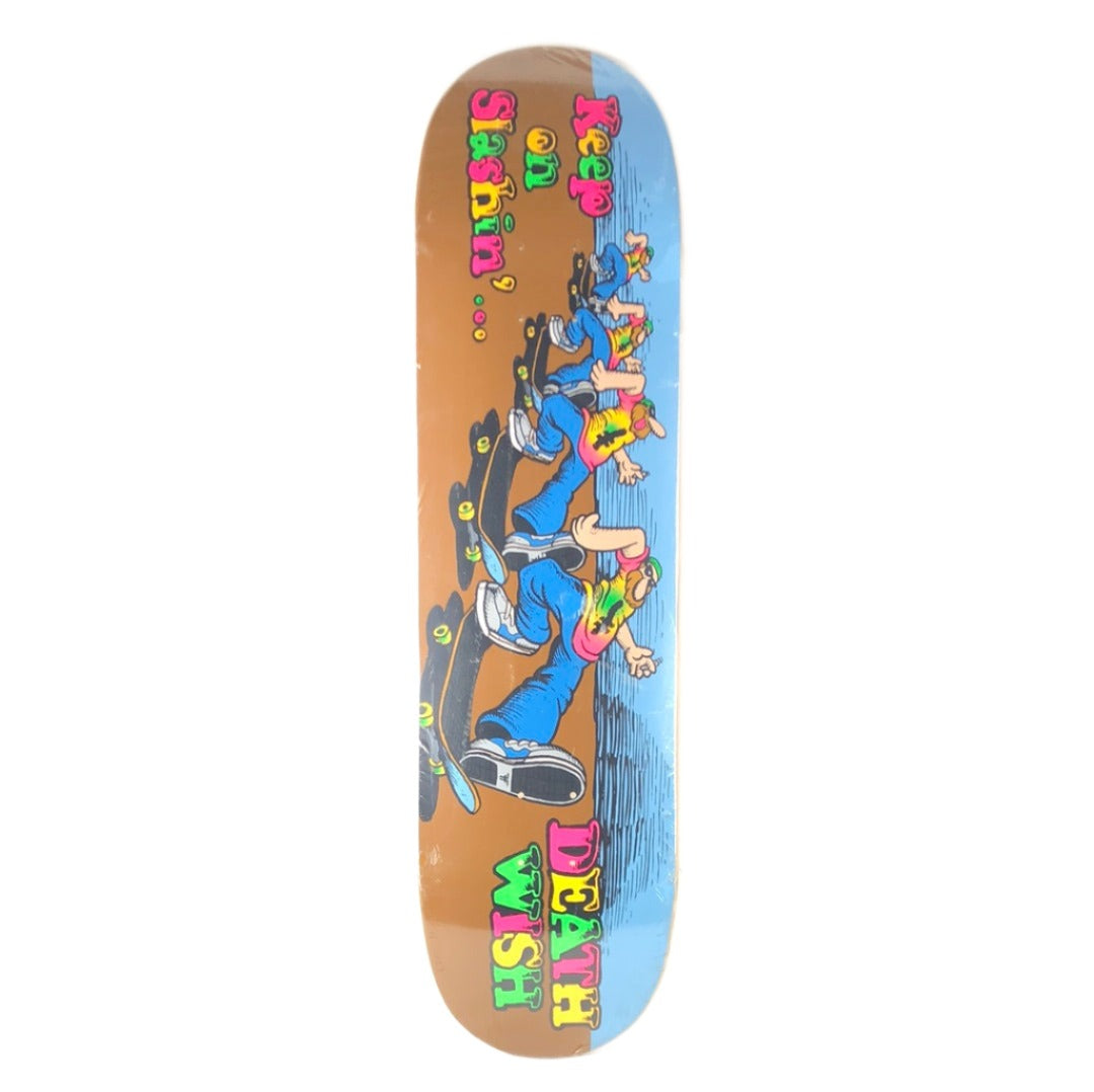 Deathwish Brian Hansen "Keep on Slashin" Blue/Brown/Pink/Yellow/Green/Black Size 8.25 Skateboard Deck