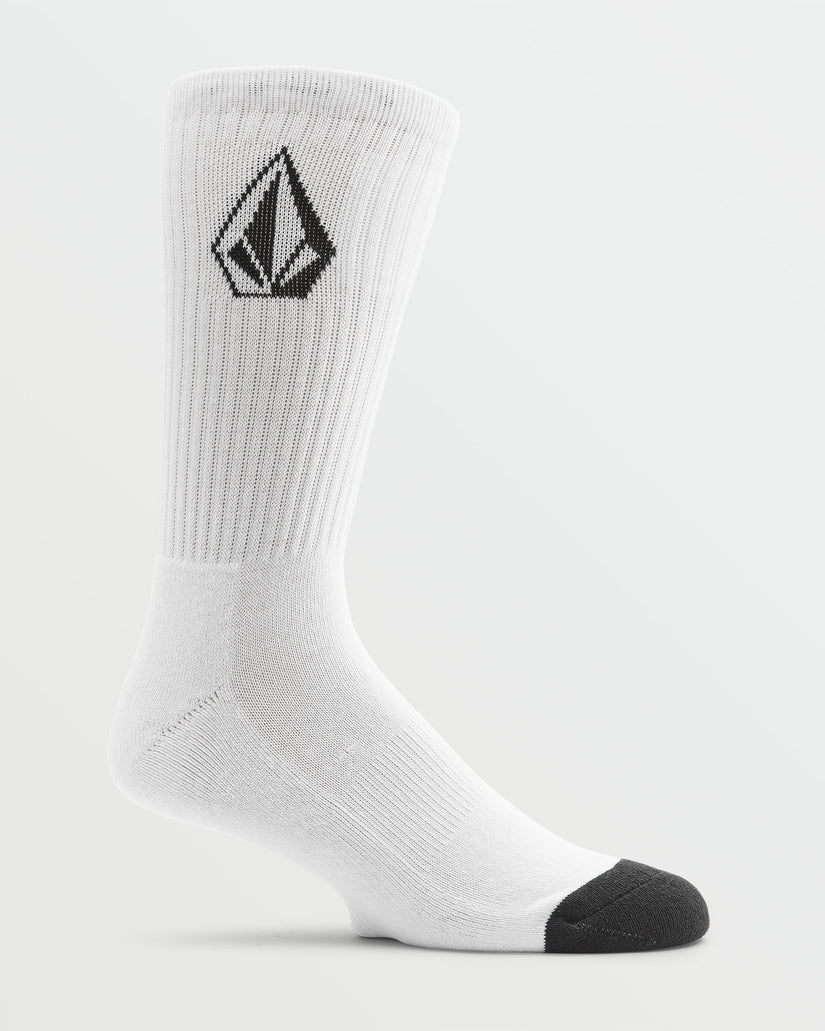 Volcom Full Stone 3 Pack White Crew Socks