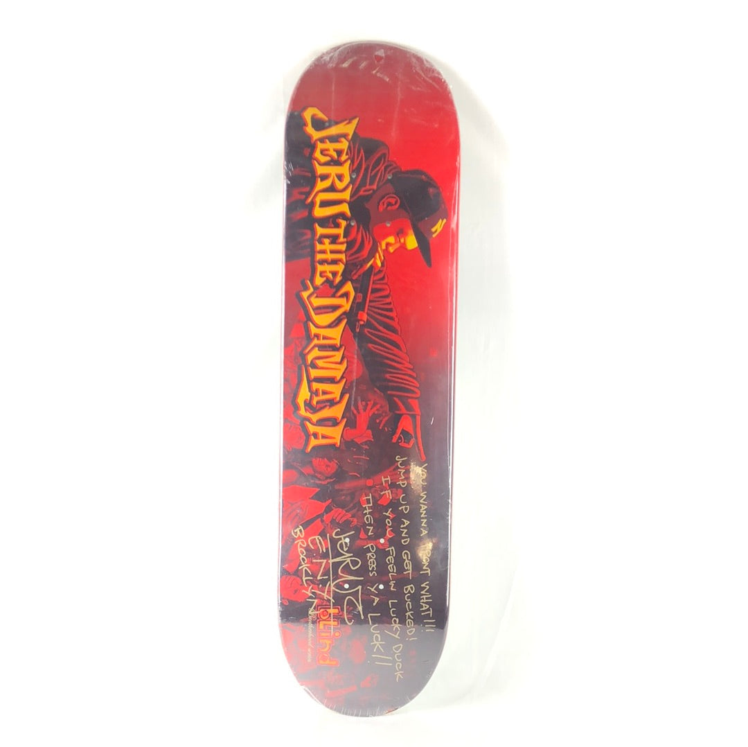 Blind Jeru The Damaga Graphic Red Orange Black Size 8" Skateboard Deck
