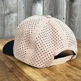 Long Beach Skate LBS Long Side Performance Water Repellent Khaki Black Snapback Hat