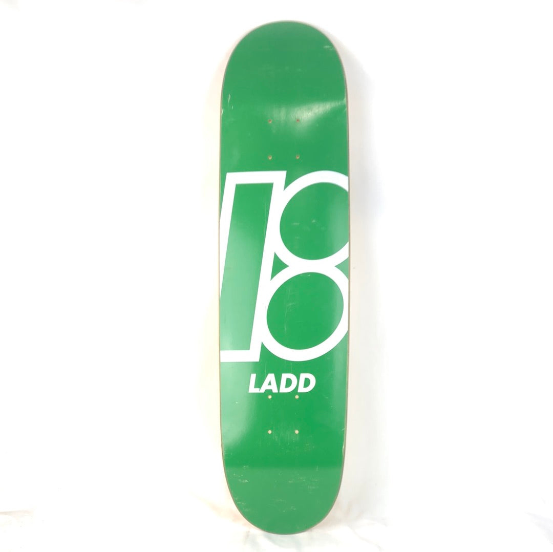 Plan B PJ Ladd Classic Logo Green/White 7.8'' Skateboard Deck