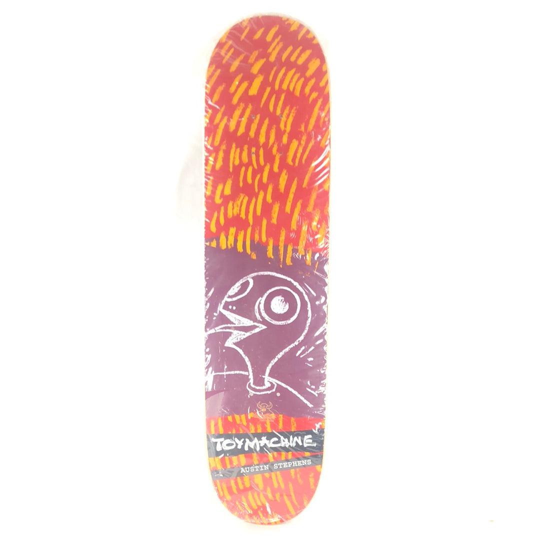 TOY MACHINE AUSTIN STEPHENS スケートボードデッキ Toy Machine Austin Stephens Turtle Boy Maroon/Red/Yellow 7.63