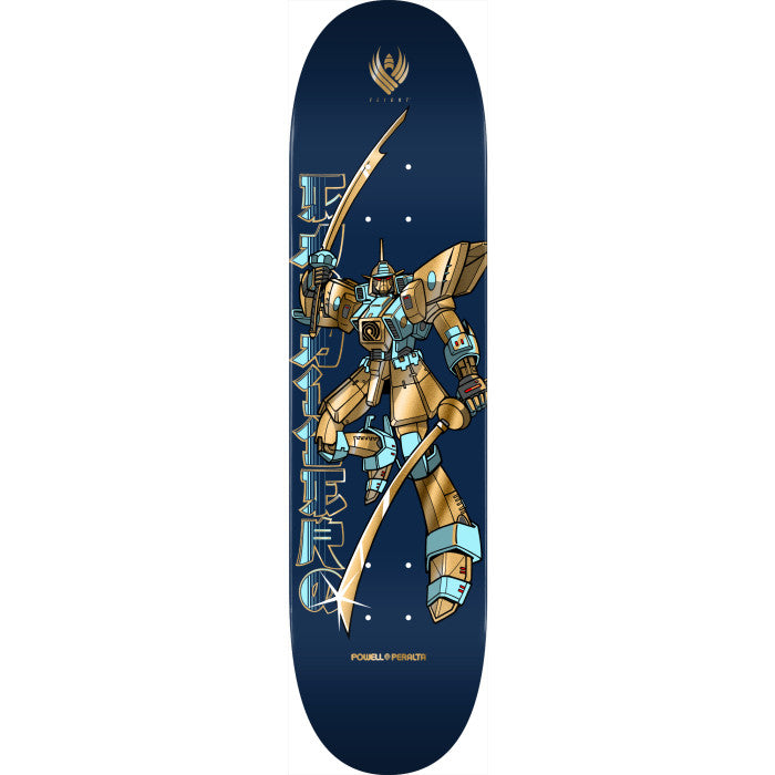Powell Peralta Steve Caballero Gundam Blue Gold Foil Flight 8.5" Skateboard Deck