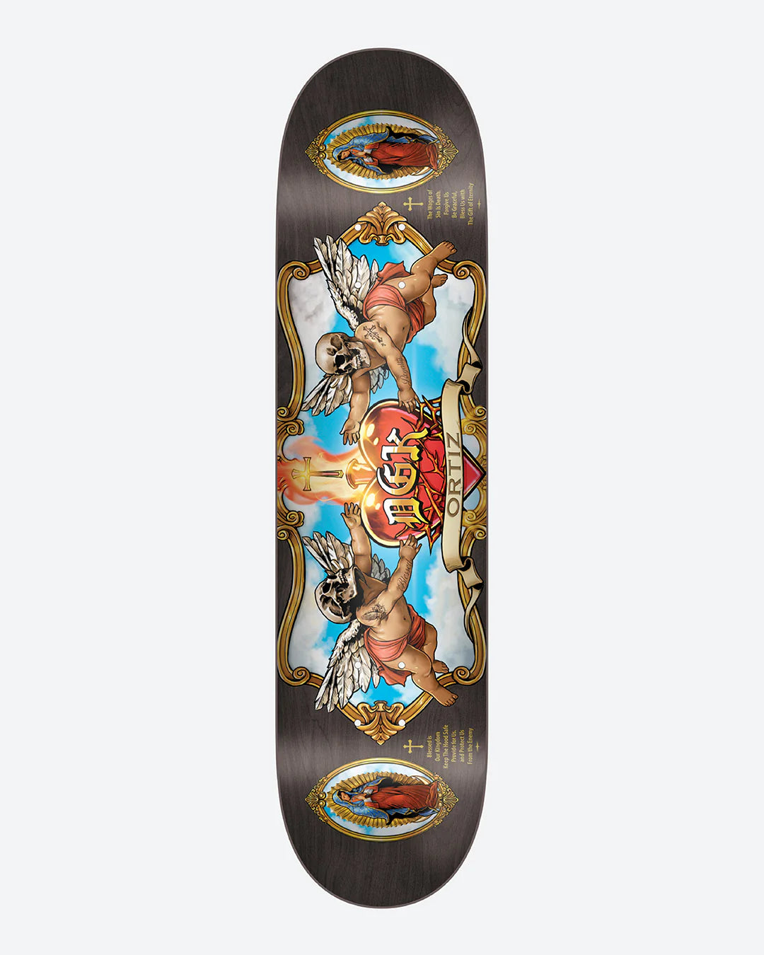 DGK Chaz Ortiz Oracion 8.06" Assorted Stain Skateboard Deck