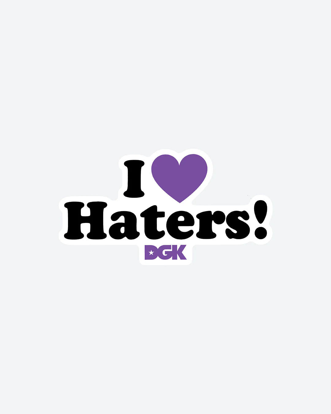 DGK Haters Black/Purple Sticker