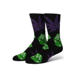 HUF Dice Buddy Black Crew Sock
