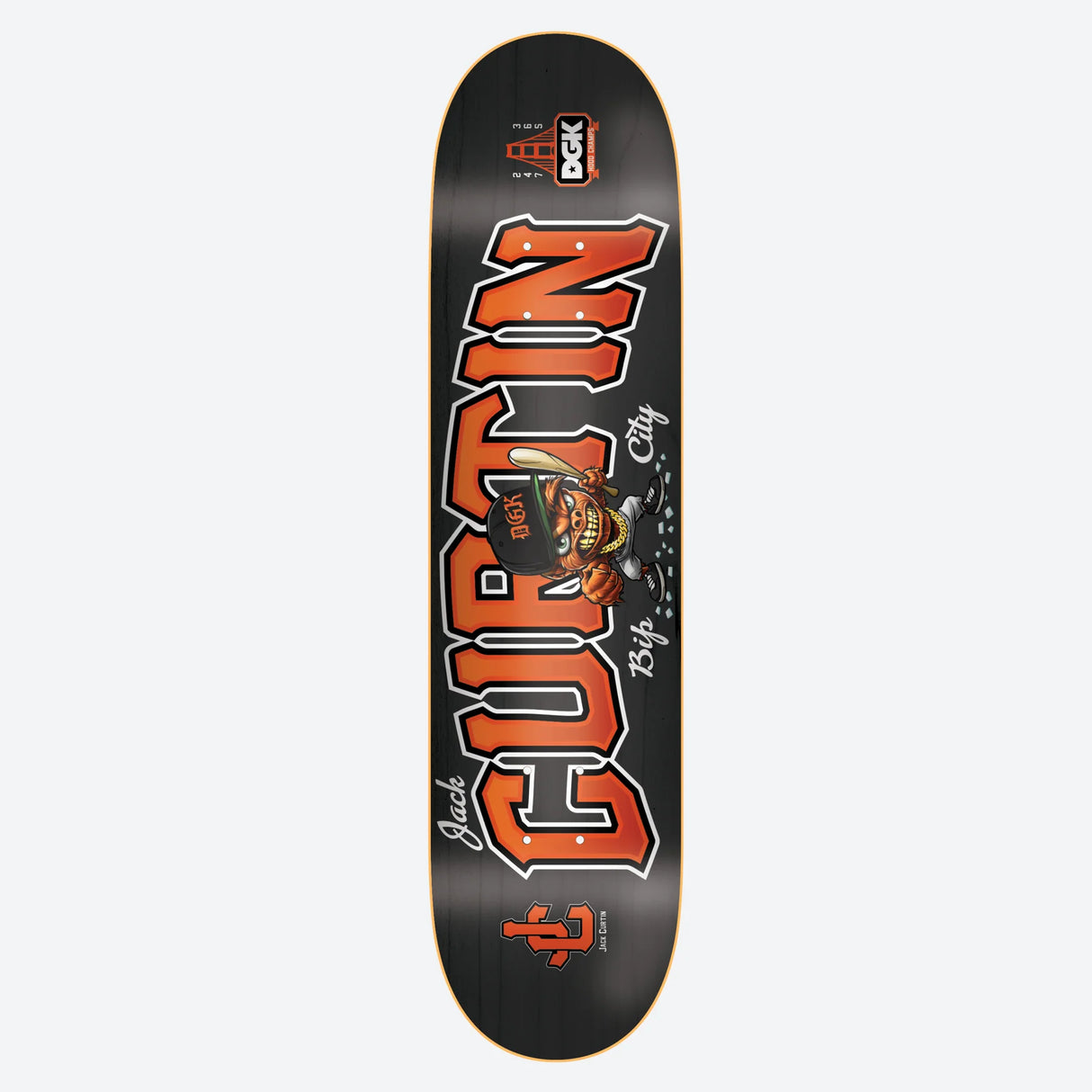 DGK Curtin Bip City 8.06" Skateboard Deck