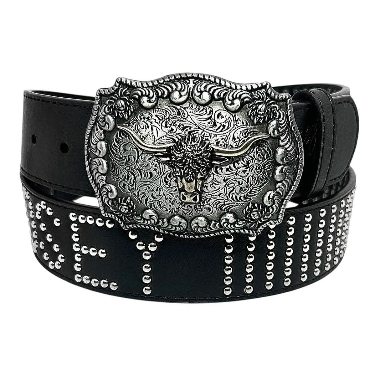Loosey Interchangable Black Buckle Belt