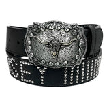 Loosey Interchangable Black Buckle Belt