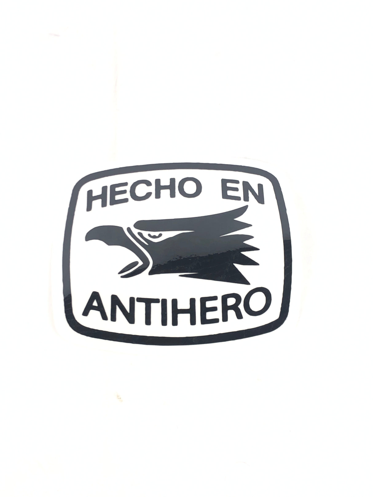 Anti-Hero Hecho En Antihero Clear Black 7" x 6" Sticker