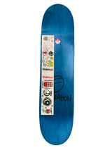 Foundation Angel Ramirez Brass Knuckles Green 8.25" Classic Skateboard Deck