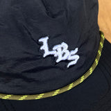 Long Beach Skate LBS Long Side Nylon Rope Black Olive Snapback Hat