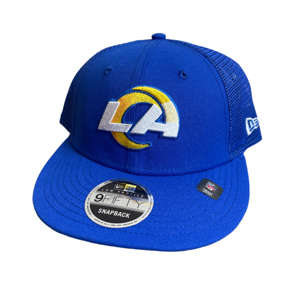 New Era Los Angeles Rams Low Profile 950 Trucker Snapback Hat