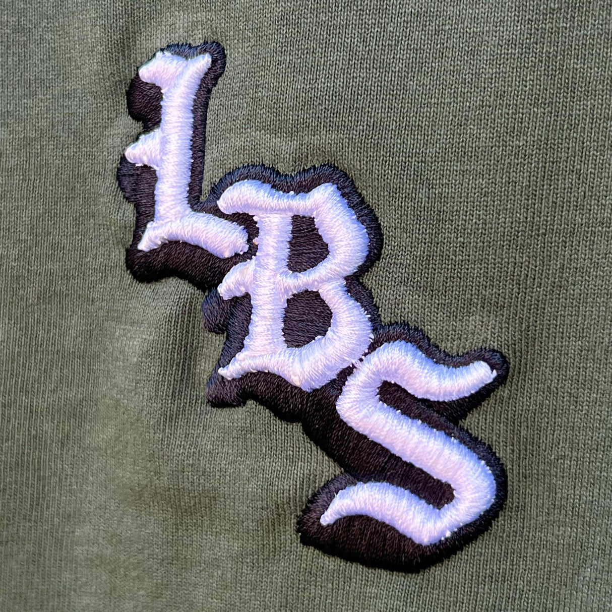 Long Beach Skate Co LBS Long Side Forest Green Oversized S/s Shirt