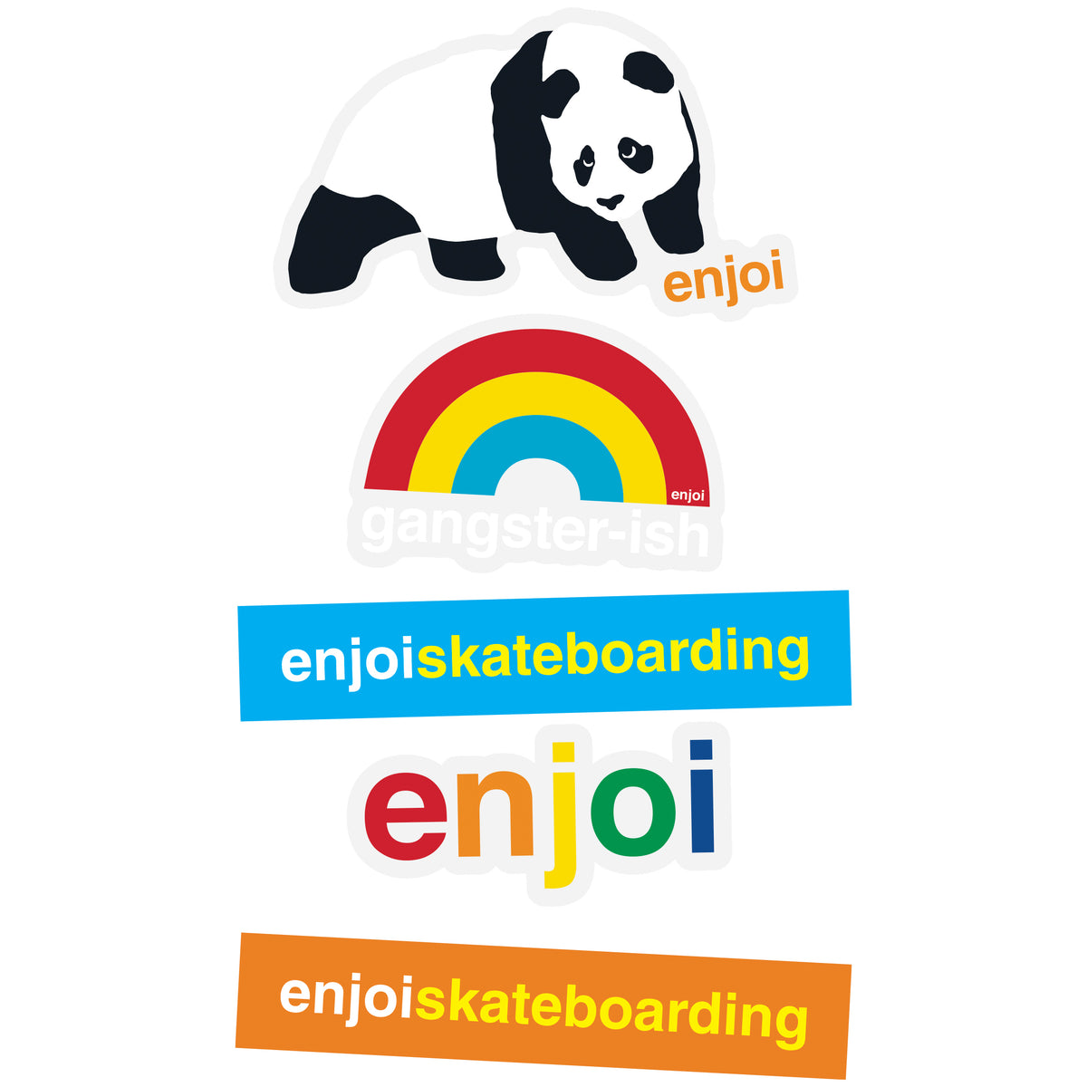 Enjoi Logo Assorted Sticker 5 Pack