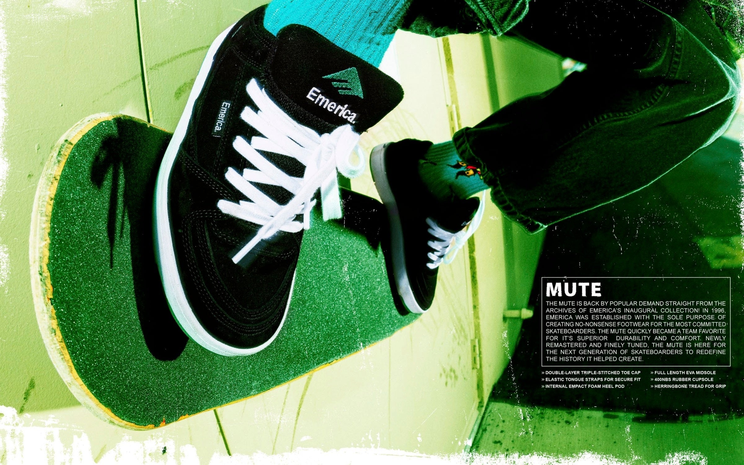 Emerica Mute Black Shoes – Long Beach Skate Co