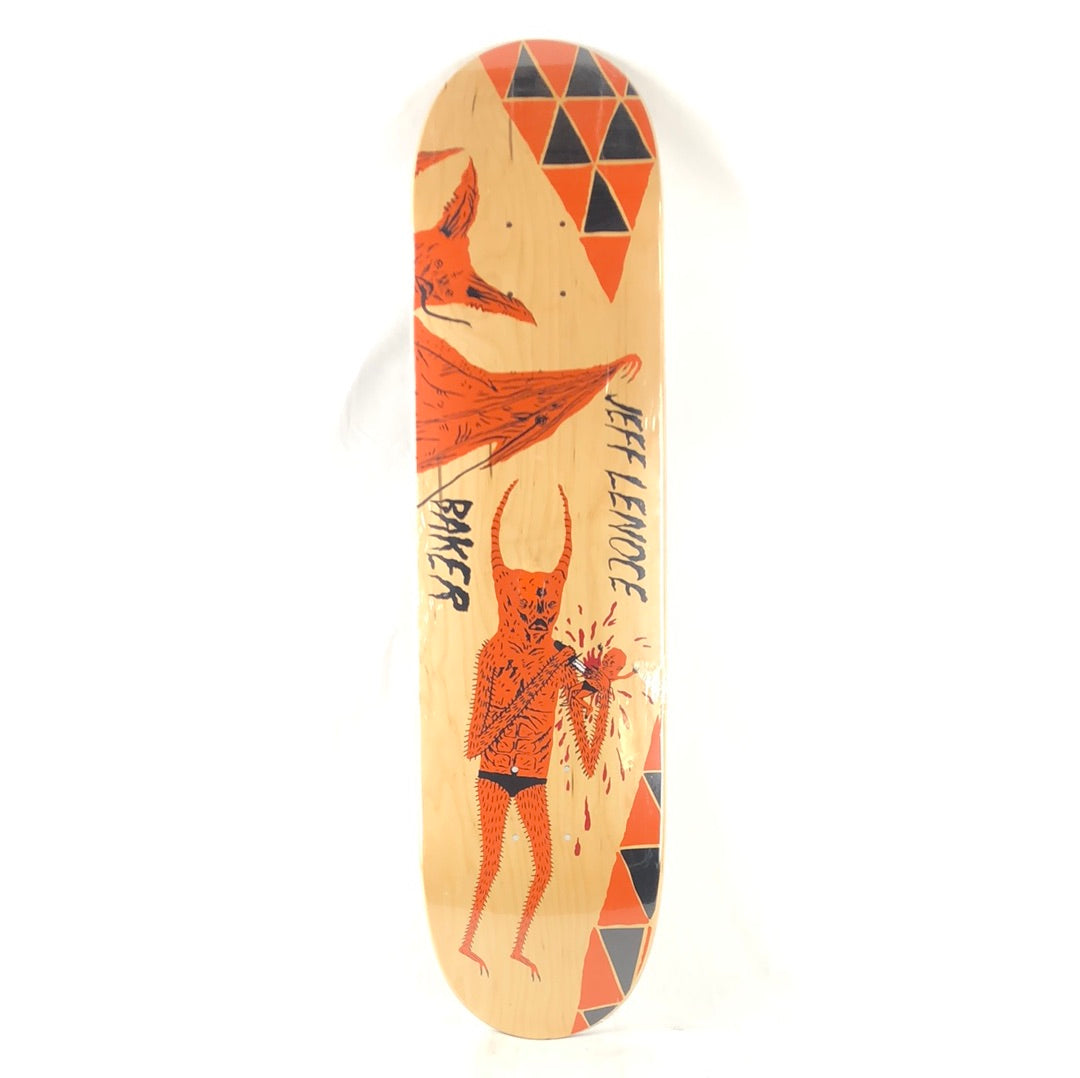 Baker  Jeff Lenoce Neckface Art  Blank Multi Color Size 7.75" Vintage NOS Deck