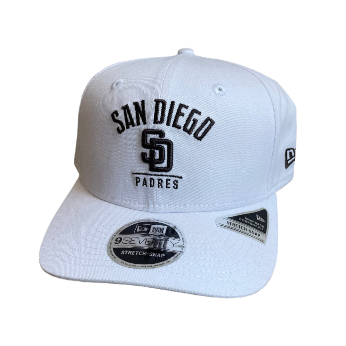 New Era San Diego Padres White 9Seventy Stretch Snapback Hat