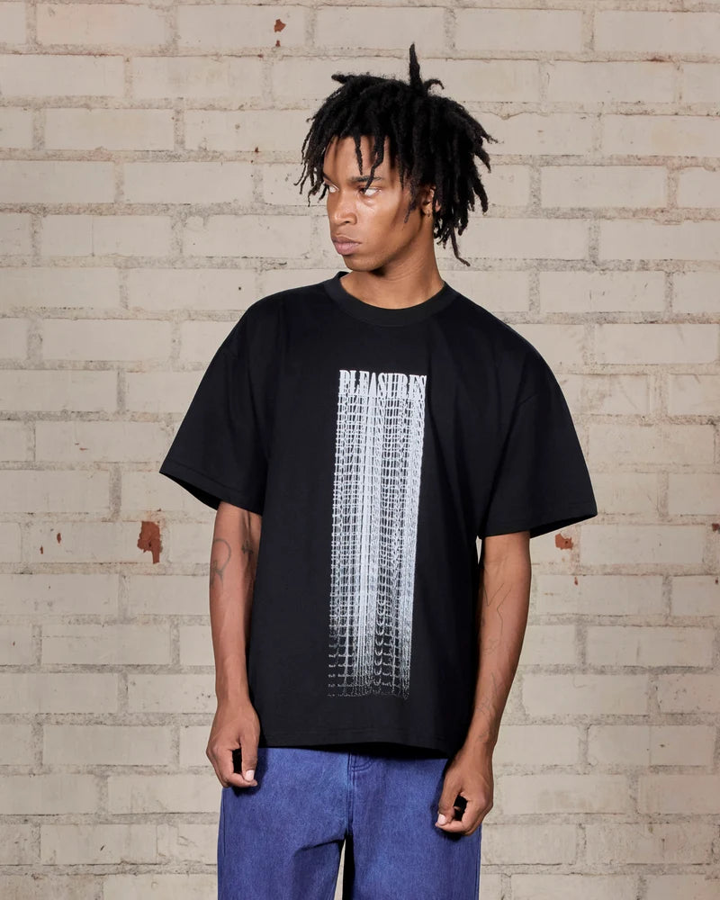Pleasures Blurred Black S/s Shirt