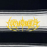 No Hours Full Circle Off White Black Striped S/s Shirt