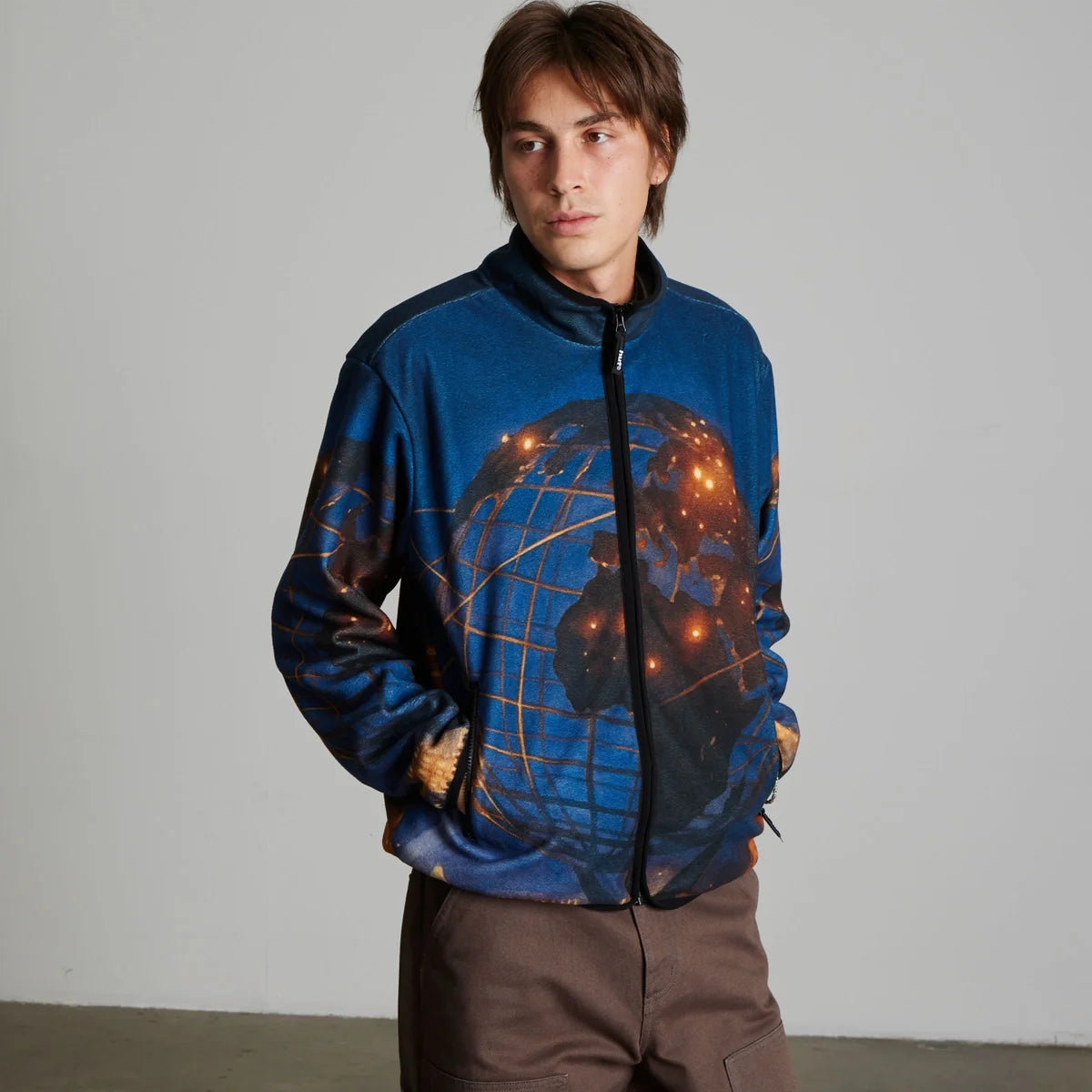 HUF Flushing Multi Polar Fleece Jacket