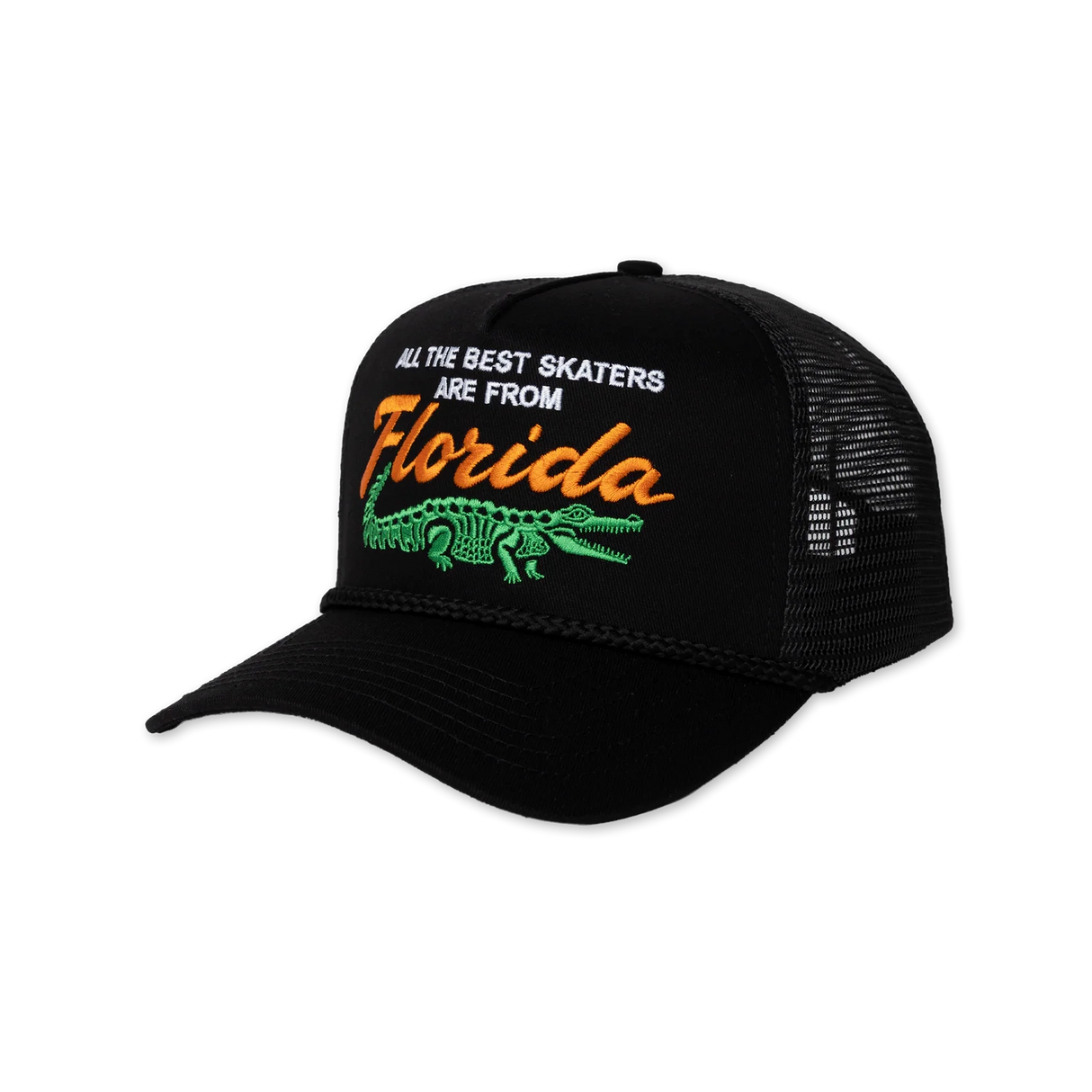 Jenkem Skater From Florida Black Trucker Snapback Hat