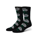 HUF Fuck It Rose Black Crew Sock