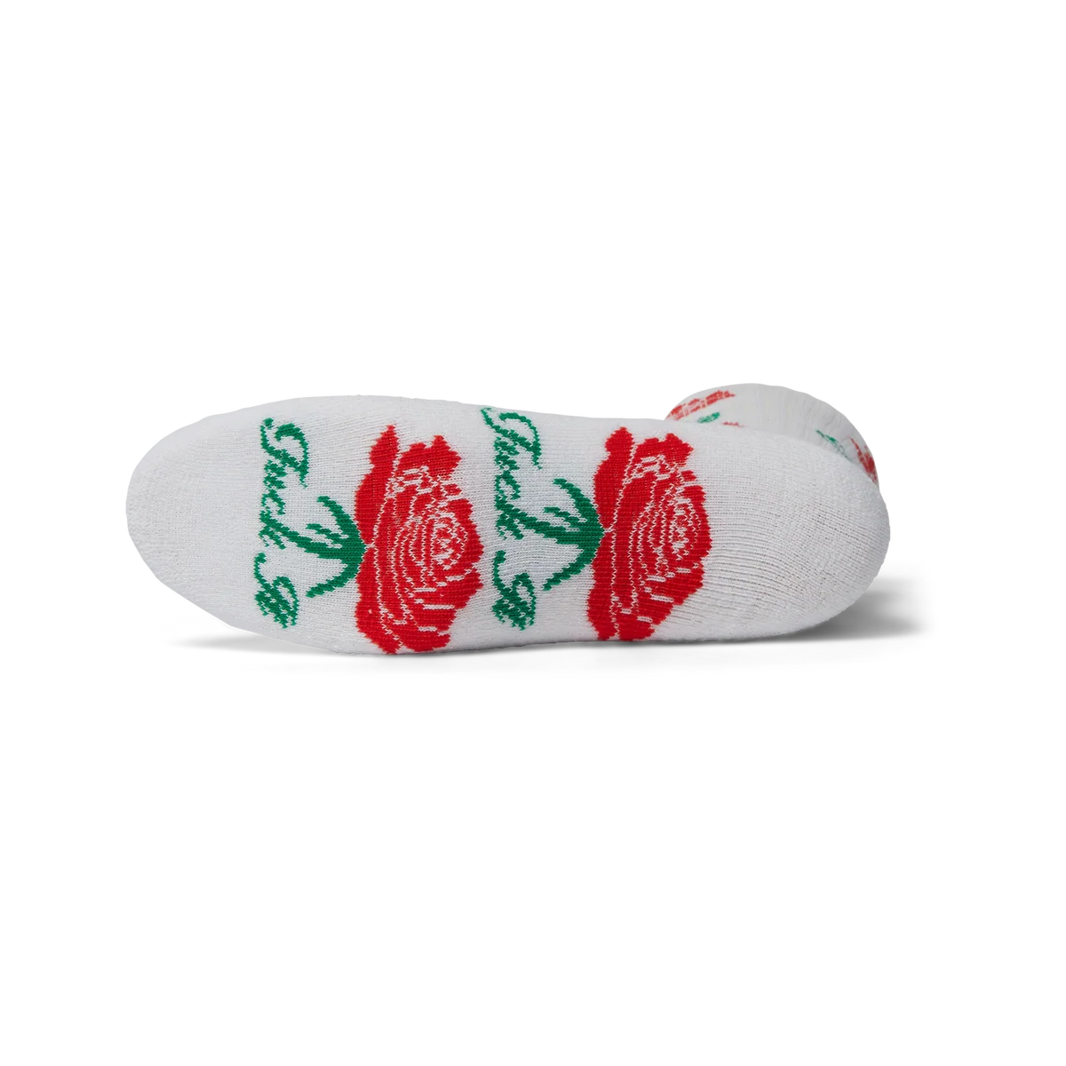 HUF Fuck It Rose White Crew Sock