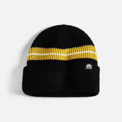Autumn Simple Horizon Black Beanie