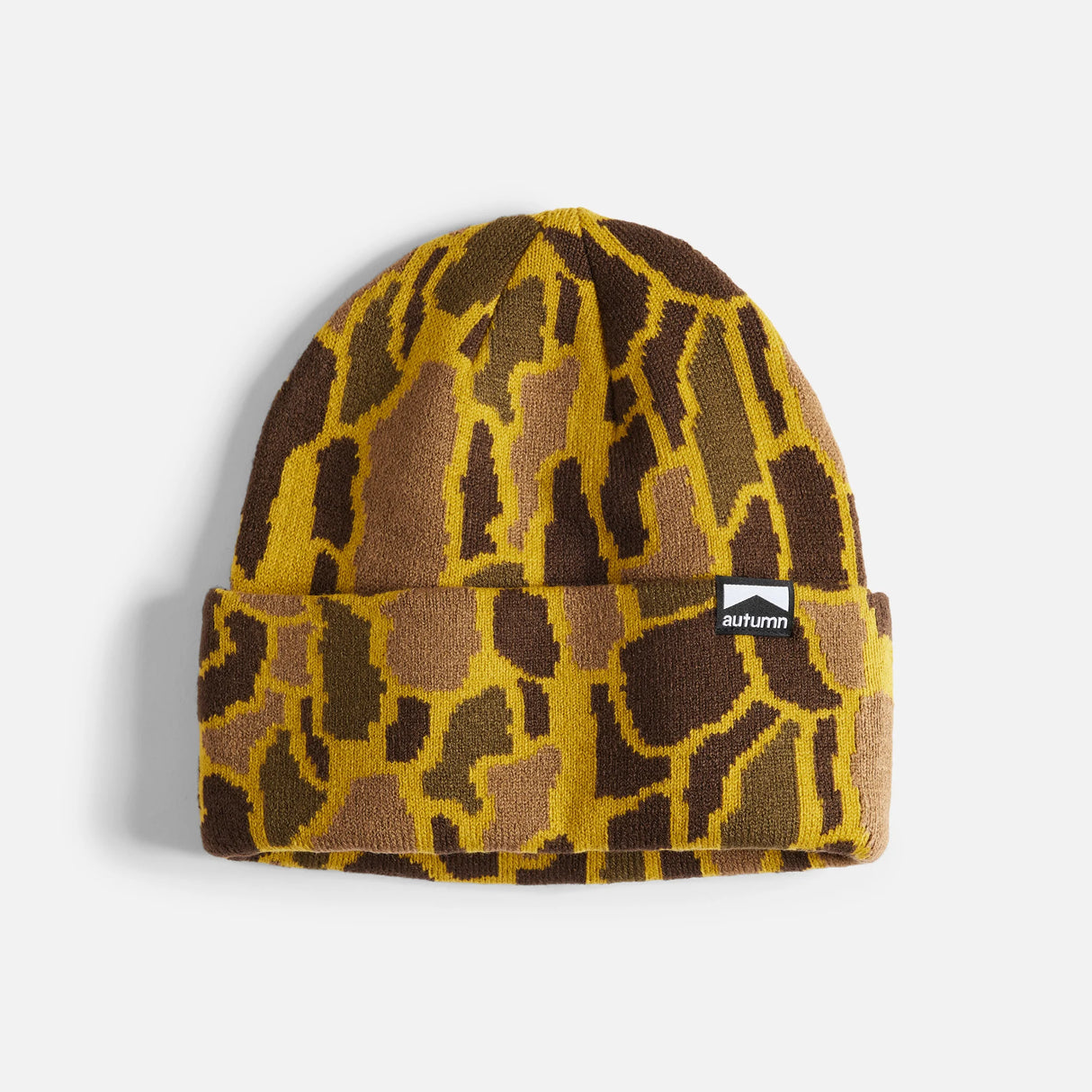Autumn Treebark Olive Ochre Beanie