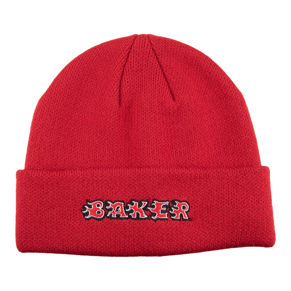 Baker Flames Red Beanie