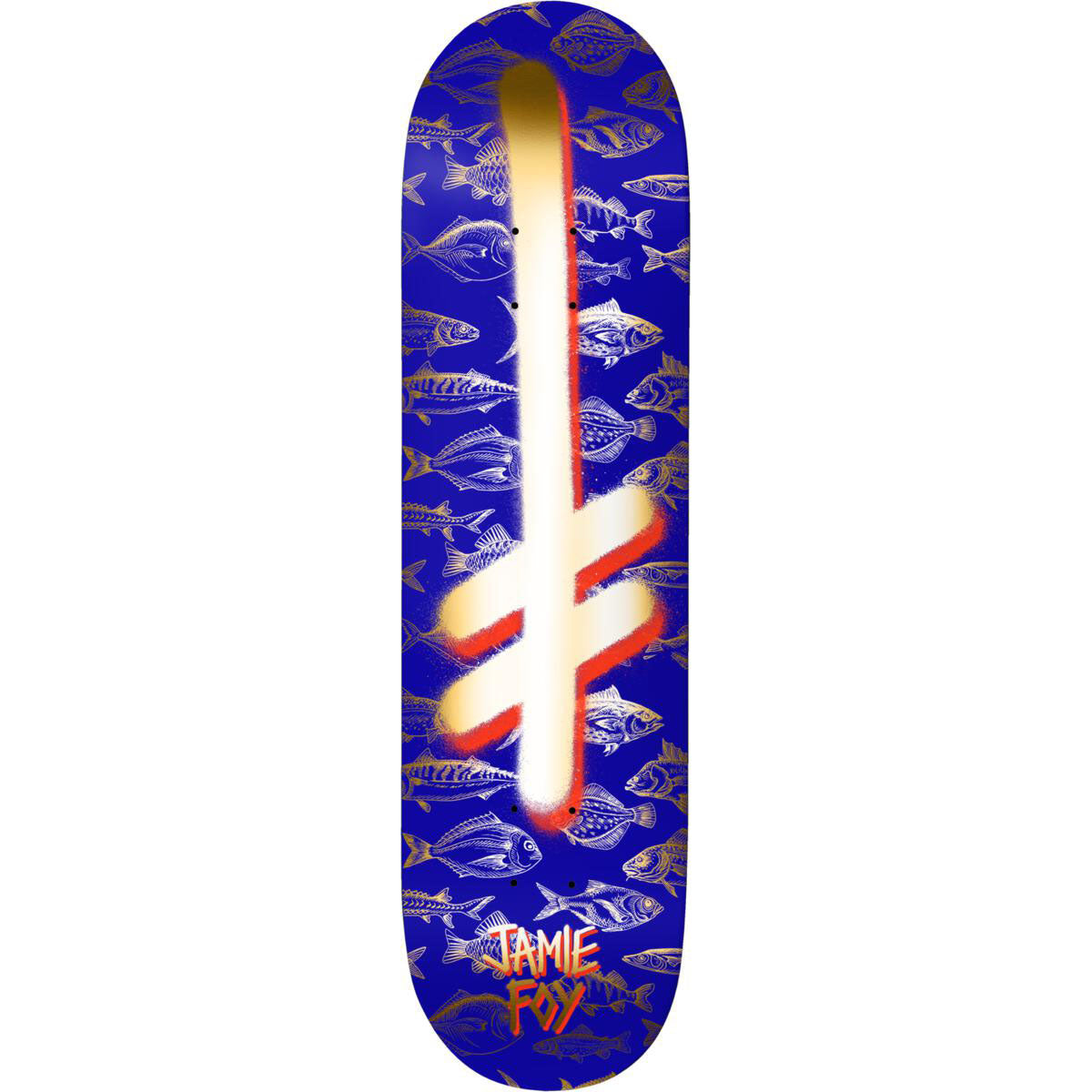 Deathwish Jamie Foy Gang Logo Fishes 8.0" Skateboard Deck