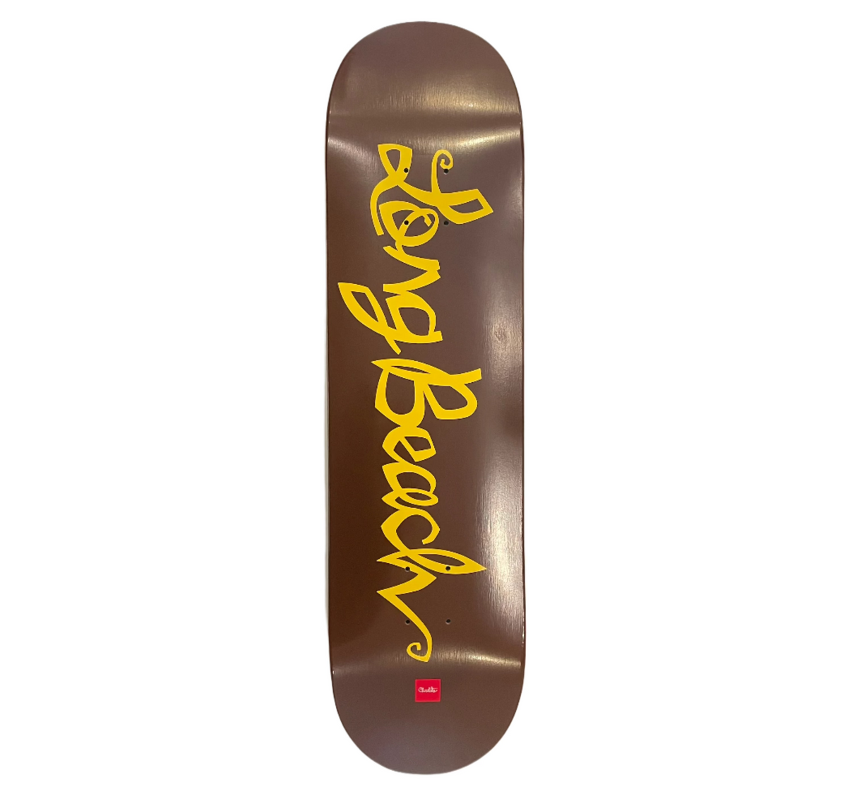 Chocolate x Long Beach Skate Flip The Script 8.25" Skateboard Deck