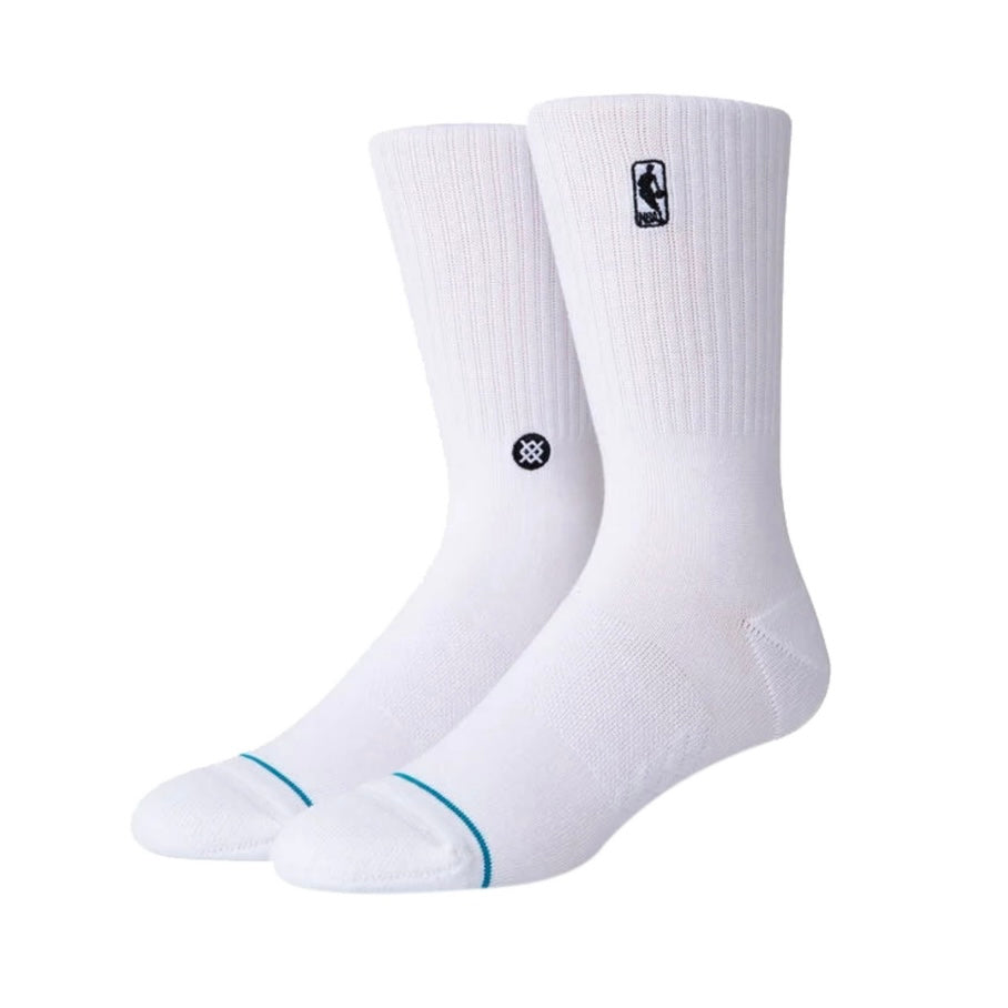 Stance NBA Logoman White Crew Socks