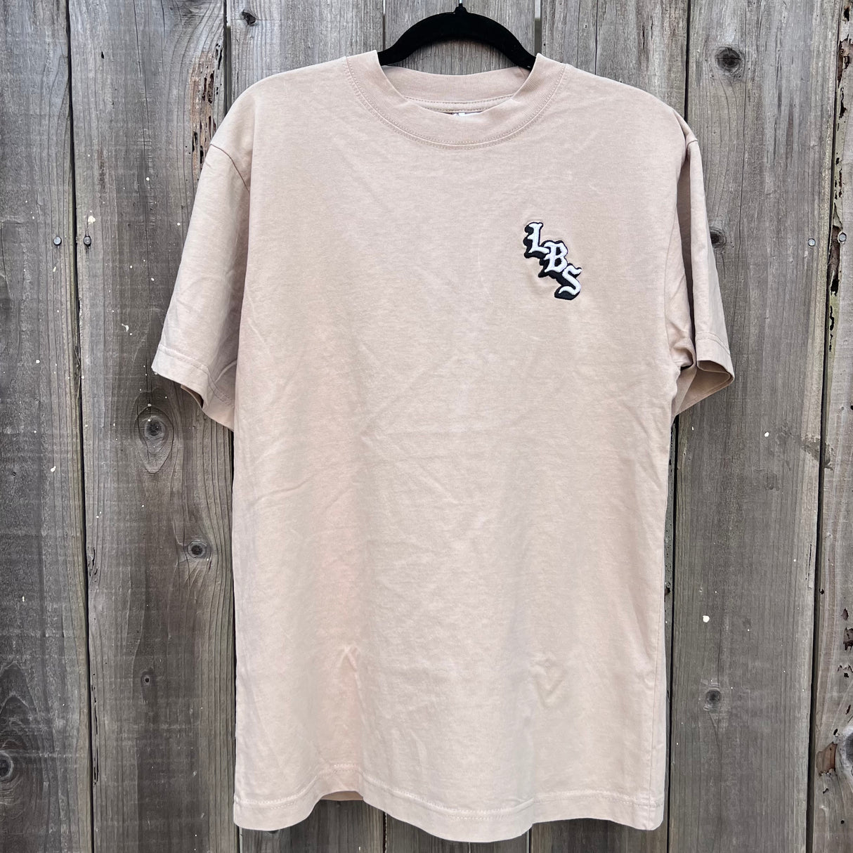 Long Beach Skate Co LBS Long Side String Tan Oversized S/s Shirt