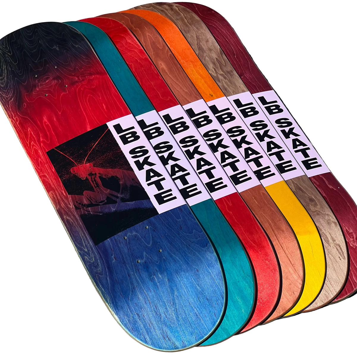 maxi cosi skateboard Long Beach Skate Co Mantis Assorted Stain Skateboard Deck