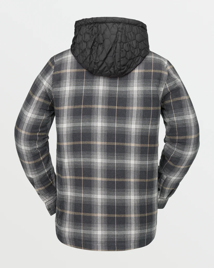 Volcom Hooded Insulated Riding Stone Flannel