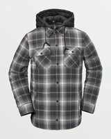 Volcom Hooded Insulated Riding Stone Flannel