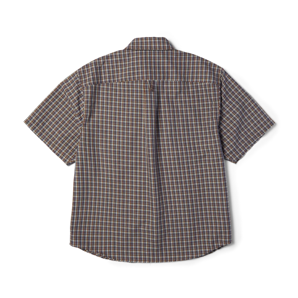 HUF Galaxy Plaid Dark Brown S/s Woven Shirt